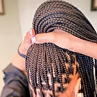Medium knotless braids
